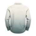 thumbnail image 5 of Button Up Shirt Men Big and Tall Lapel Collar Long Sleeve Shirts Gradient Print Regular Fit Beach Vacation Casual Tops, 5 of 5