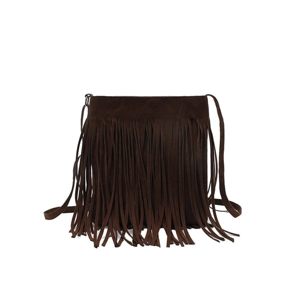 gcong Elegant Finish Messenger Bag With Tassel Small Square Design For Daily Use And Versatile Occasions