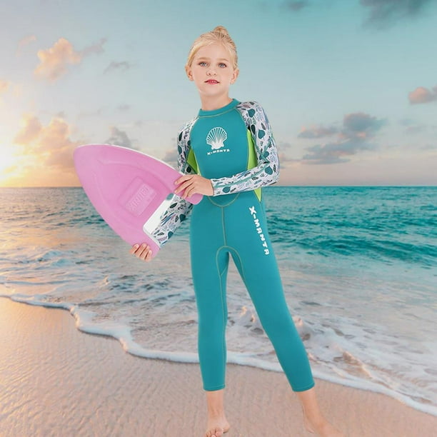 Kids Wetsuit 2.5mm Neoprene Nylon Thermal Swimsuit, Full Body Surf