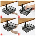thumbnail image 6 of Space Saving Under Desk Drawer Organizer Tray Multifunctional Metal Wire Basket, 6 of 7