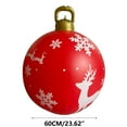 thumbnail image 2 of Christmas Inflatable Decorated Ball 23.62inch Yard Inflatable Christmas Balls Giant Xmas Tree Ornaments PVC Blow up Yard Decorations for Outside Holiday Yard Lawn Porch Decor, 2 of 7
