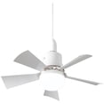 thumbnail image 3 of Pequeño ventilador de techo blanco con Control remoto, ventilador de techo silencioso E26 de 3 velocidades con lámpara, temporizador regulable para armario, vestidor y cocina, 3 of 8