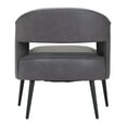 thumbnail image 5 of Berkeley Accent Chair Vintage Gray Accent Chair, Modern Style, Plush and durable faux leather fabric, Plywood, Indoor Living, 5 of 11