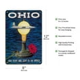 thumbnail image 2 of Ohio USA - Gave Flight and Light to the World - Birthplace of Thomas Edison Wright Brothers - Vintage Travel Poster by Robert Geissmann c.1960s - 8 x 12 inch Vintage Wood Art Sign, 2 of 4