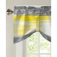 thumbnail image 2 of Abstract Oil Painting Geometric Yellow Window Valance Curtain Kitchen Cafe Short Curtains Living Room Tie-Up Valance Curtain, 2 of 6