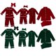 thumbnail image 2 of Pijamas navideños a juego para niños, pijamas navideños de terciopelo rojo, ropa de dormir para bebés y niñas, conjunto de salón RTS, invierno 2023, 2 of 4