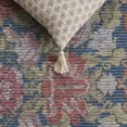 thumbnail image 6 of SAFAVIEH Besarabian Evonne Floral Machine Washable Area Rug, Blue/Sage Rust, 6'7" x 6'7" Square, 6 of 10