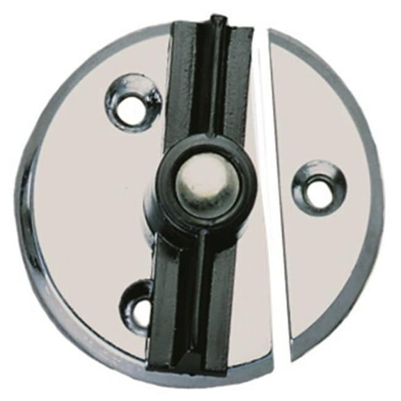 1216DP0CHR Marine Door Button with Spring, Chrome