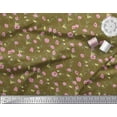 thumbnail image 3 of Soimoi Cotton Poplin Fabric Leaves & Floral Artistic Print Fabric by The Yard 56 Inch Wide, 3 of 3