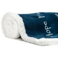 thumbnail image 6 of Chanasya Harmony Hope Blessing Peace Message Print Super Soft Plush Microfiber Fleece Sherpa Violet Blue Gift Throw Blanket - Inspirational Uplifting Gift for Men Women Friend - Blue Blanket, 6 of 10