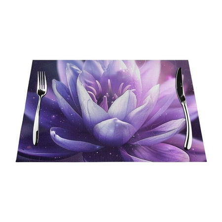 

Fantasy art design PVC meal mat dining table mat PVC washable woven vinyl meal mat Insulation top meal mat Table mat Natural color