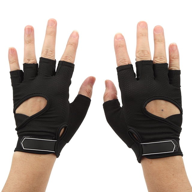 Breathable Workout Gloves, 1 Pair Non Slip Protective Gear Breathable Workout Gloves Riding Half Finger Gloves Women Weight Lifting Sport Riding Half Finger for Weightlifting