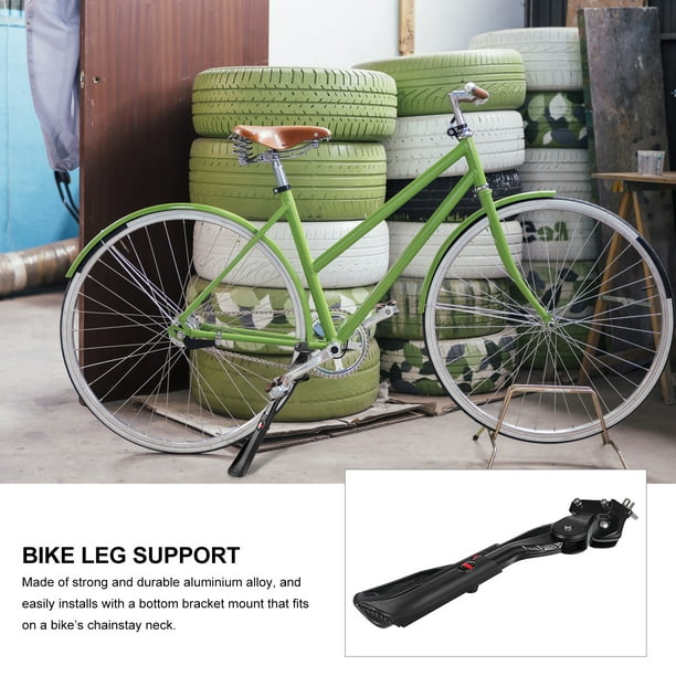 Béquille réglable en alliage d'aluminium pour vélo de montagne, support de  pied rapide