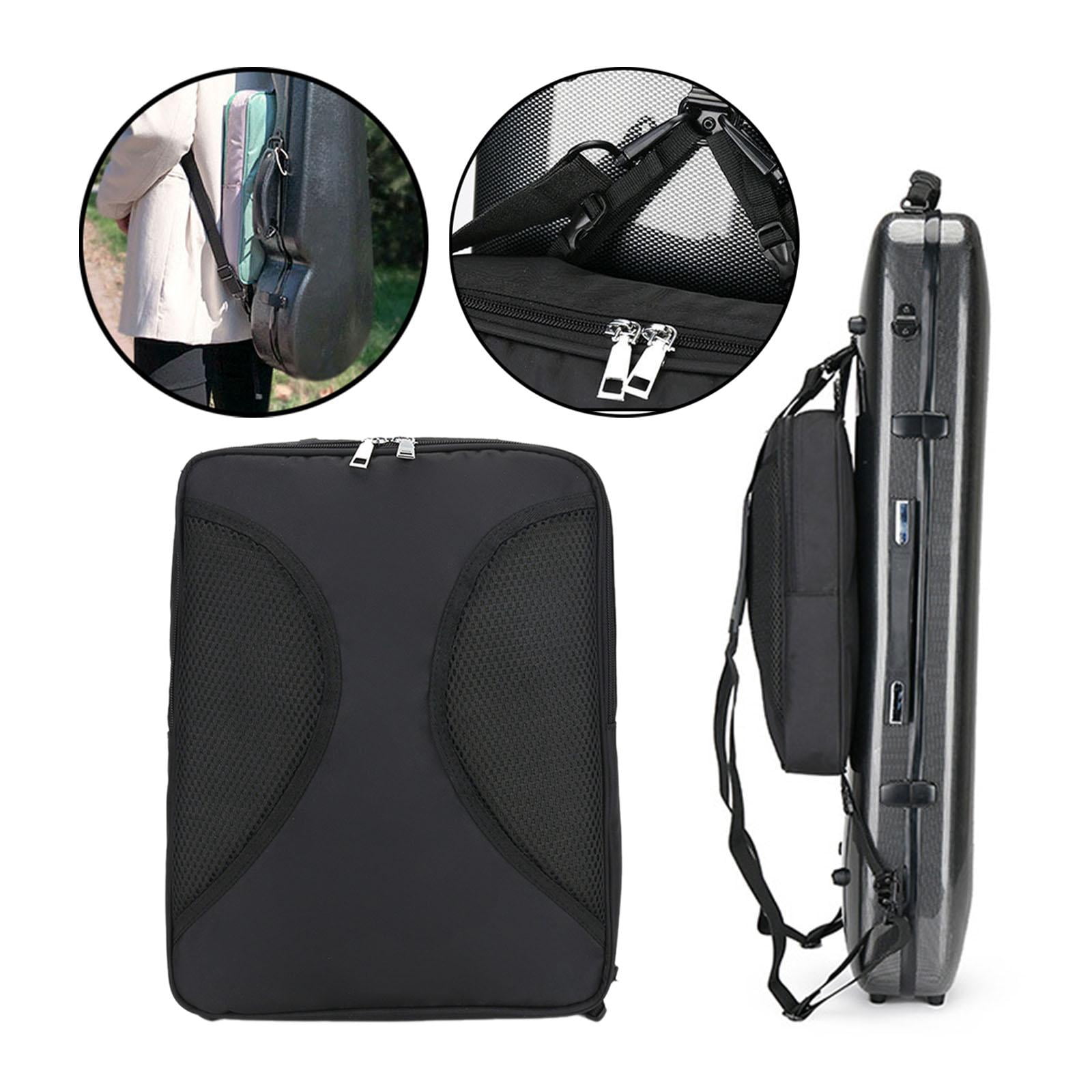 LeeQinersw Music Sheet Bag Large Capacity Instrument Case Thickened Ukulele Box Violin Case Black