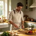 thumbnail image 4 of Unisex Waterproof and Oil-Resistant Kitchen Apron with Adjustable Neck Strap, Wipeable PVC Material, Front Pocket, 70 x 68 cm, Multicolor, 4 of 6