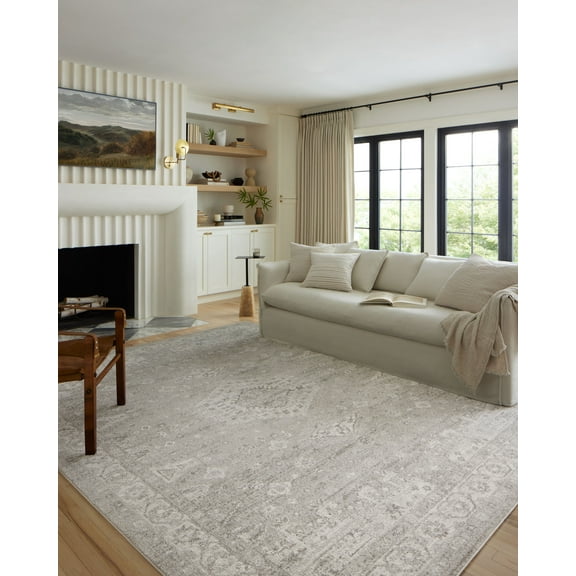 Loloi Odette Silver / Ivory 7'-10" x 10' Area Rug