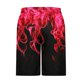 thumbnail image 4 of Pantalones Cortos de Cintura Elástica para Hombre con Bolsillos Pantalones Cortos de Longitud de Rodilla con Impresión de Llama, Pantalones de Playa Casuales con Cordón Elástico, 4 of 5