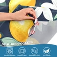 thumbnail image 3 of Yayeee Kitchen Curtains Tier Pair Light Filtering 27"x36" Rod Pocket Short Cafe Window Panel, Lemon Flowers, 3 of 7