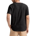 thumbnail image 3 of BOBOGOJP Mens Undershirts Short Sleeve Mock Neck Stretch Slim Fitted Layer Basic Tee Tops (Black,XL), 3 of 4