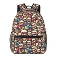 thumbnail image 1 of Balery rock record music Skull Mochila Escolar Impresa, Mochila Ligera para Viajes Casual, Mochila Duradera y Cómoda Multifuncional, Mochila para Laptop-One Size, 1 of 5