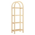thumbnail image 5 of Vexley 72 Inch Tall Narrow Arched Bookshelf in Natural, 5 of 9