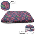 thumbnail image 3 of Botanic Pet Bed, Rural Blossoming Poppy Flower Nature Valley Summer Flourish Retro, Chew Resistant Pad for Dogs and Cats Cushion with Removable Cover, 24" x 39", Pink Violet Blue Green, by Ambesonne, 3 of 4