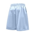 thumbnail image 4 of Hurxie Mens Gym Basketball Shorts with Pockets - Quick Dry Lightweight Mesh Athletic Shorts Blue,5XL, 4 of 7