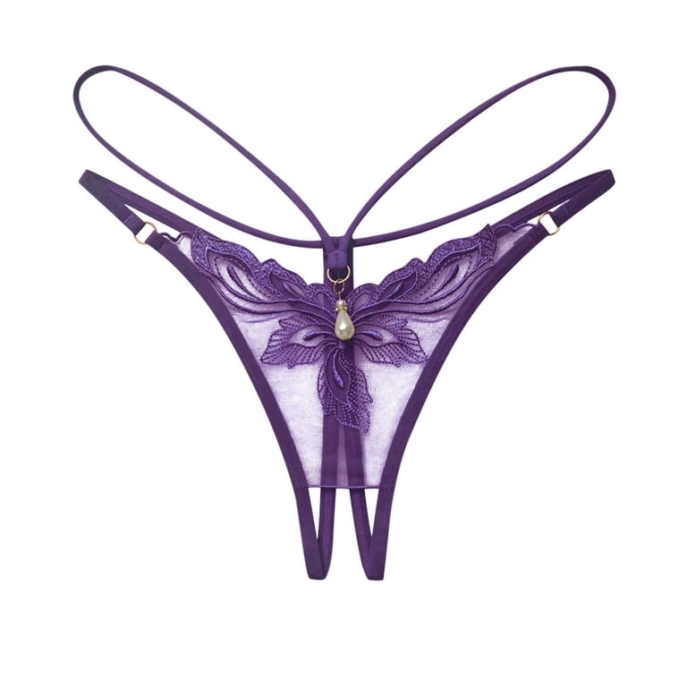 HUPOM No Show Panties For Women Seamless Underwear For Women Compression  Activewear Loop Elastic Waist Purple M