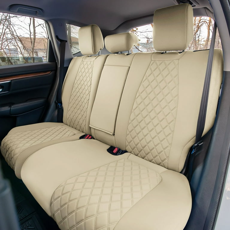 FH Group Custom Fit Neoprene Car Seat Cover for 2017 2022 Honda CR V Beige Full Set Seat Covers with Air Freshener Walmart