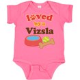 thumbnail image 3 of Inktastic Vizsla Loved by a (Dog Breed) Boys or Girls Baby Bodysuit, 3 of 5
