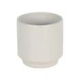 thumbnail image 3 of Cheungs Elegora Straight Side Solid Color Ceramic Pot - Off White Large, 3 of 5