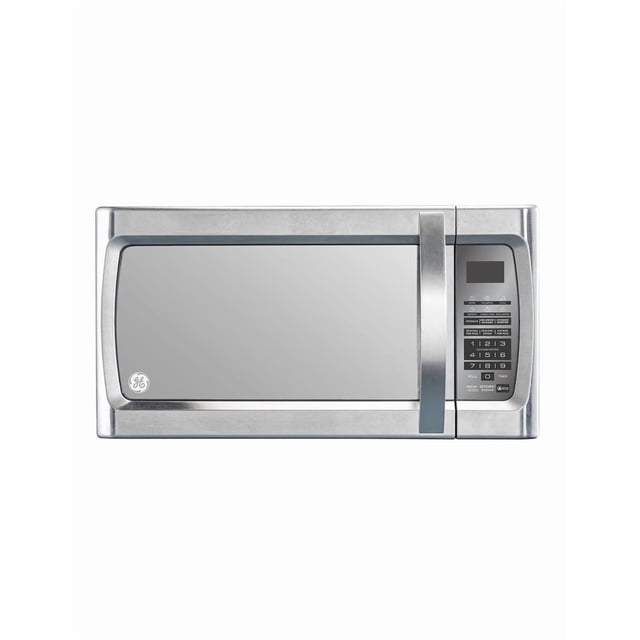 Horno de Microondas GE 1.1 Pies Cúbicos Digital 120V Panel Electrónico Función ECO 10 Niveles de Potencia Acabado Espejo