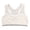 White, variant on Girls' Adjustable Training Bra Cotton Bras Wireless Light Padded Girls Sports Bra Red,9-12 Years