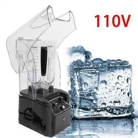 

Miumaeov Commercial Blender 110V Commercial Smoothie Blenders Professional Touch Blender Countertop Blender with Shield Quiet Sound Enclosure Fruit Juicer Milk Shake Machine