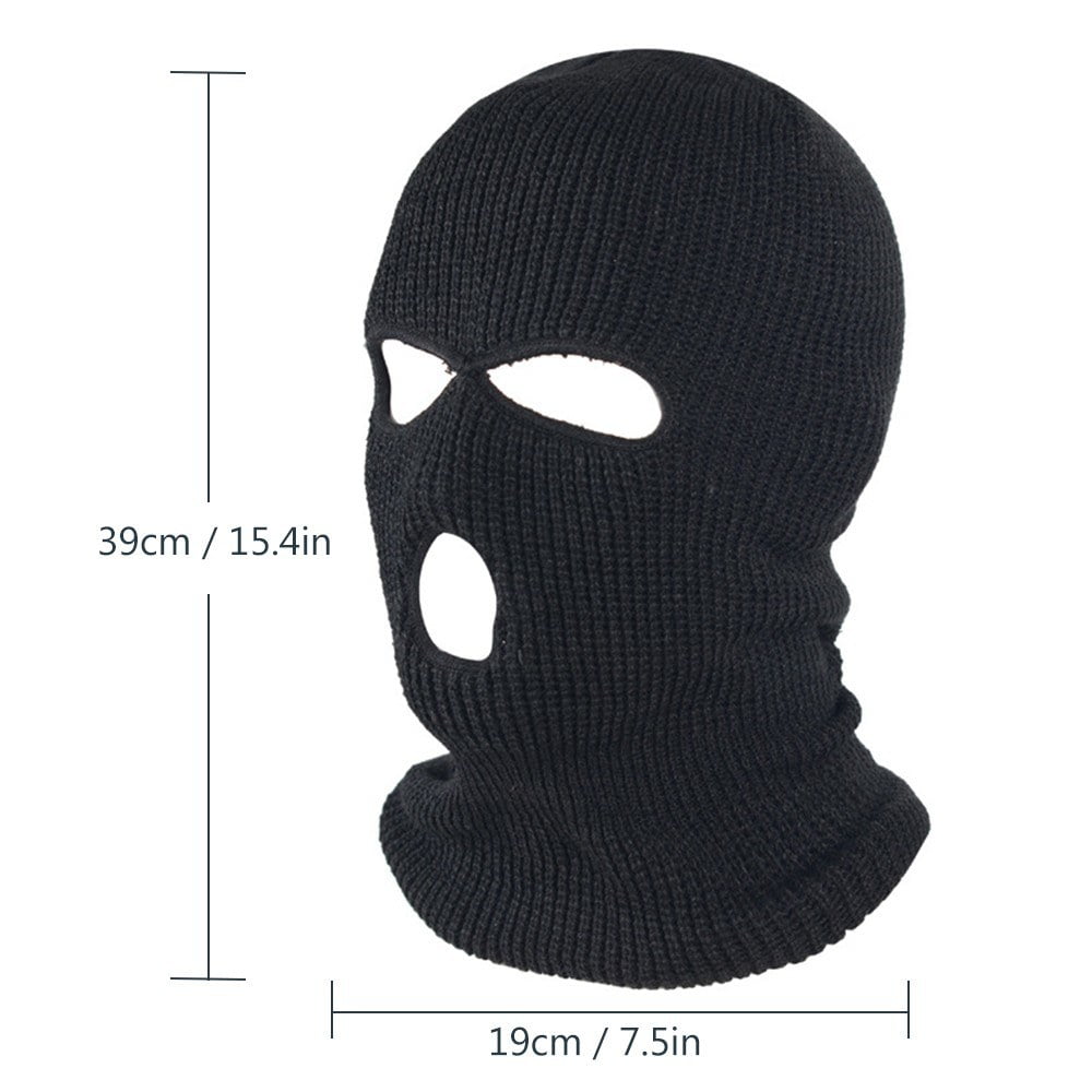 Thermal Windproof Face Mask 3 Hole Winter Cycling Ski Neck Warmer