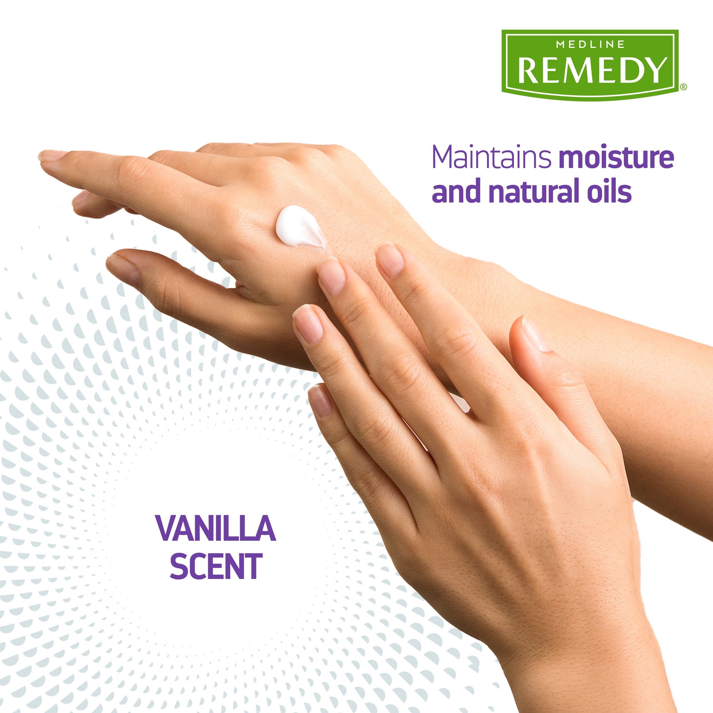 Medline Remedy Clinical Skin Cream, Vanilla Scent (4 fl oz), 12 Count, Moisturizing Face and Body Cream for All Ages