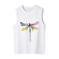 thumbnail image 3 of shoper Undershirts for Girls 6t Sleeveless Pullover Tops Fashion Casual Camisole Tops Size 16 Girls Clothes, 3 of 3
