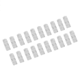 thumbnail image 2 of 100pcs / Lot Fil Fixation Pince de Bureau Fil Effacer Clips Support de Clip de Câble Dispositif de Support de Cordon USB, 2 of 7