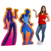 Festival People Stand-Ups, Party Decor, Party Supplies, 2 Pieces