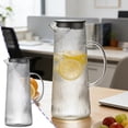 thumbnail image 1 of Apmemiss Clearance European-Style Concise Water Bottle Exquisite Heat-Proof Tea Pot with Lengthway Striped Large-Capacity Water Bottle for the Living Room, 1 of 6