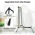 thumbnail image 3 of 4 Pack Improved Anti Slip Plate Stands For Display 8 Inch Plate Holder Display Stand Picture Frame Holder Stand Black Easel Stands For Photo Decorative Plate Tablets And, 3 of 7