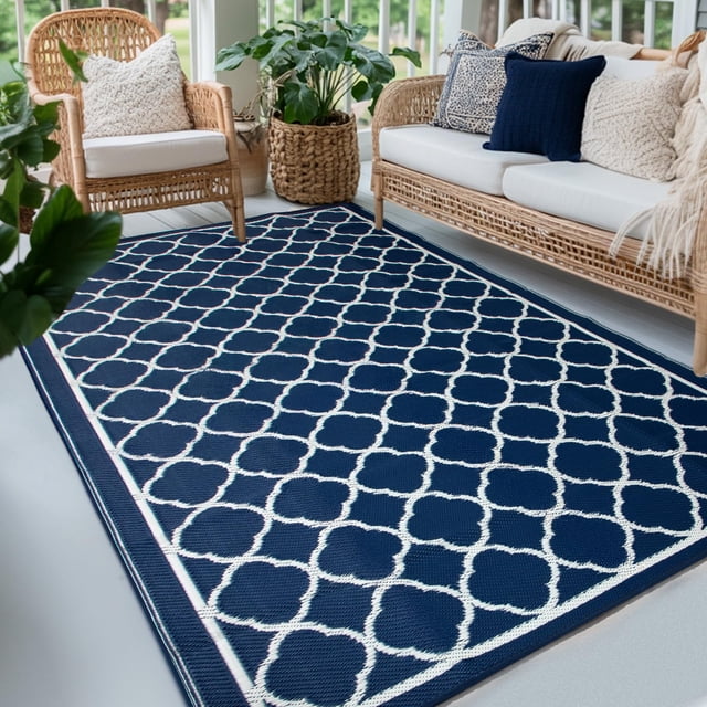 Alfombra exterior PASAMIC 244 x 305 cm impermeable y reversible