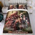 thumbnail image 4 of Thunderbolts Conjunto de sábanas temático, trío de piezas, cómodo y amigable con la piel, diseño único, regalo de decoración para el hogar para familiares, amigos y fans,135cm *200cm, 4 of 6