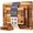 Set of 3 (Multiple Sizes), variant on Teak Board for Kitchen, -Friendly Chopping Boards with Juice Grooves & Storage Stand, Heavy Duty Wooden Boards for Meat, Fruit & Cheese, Ideal Housewarming