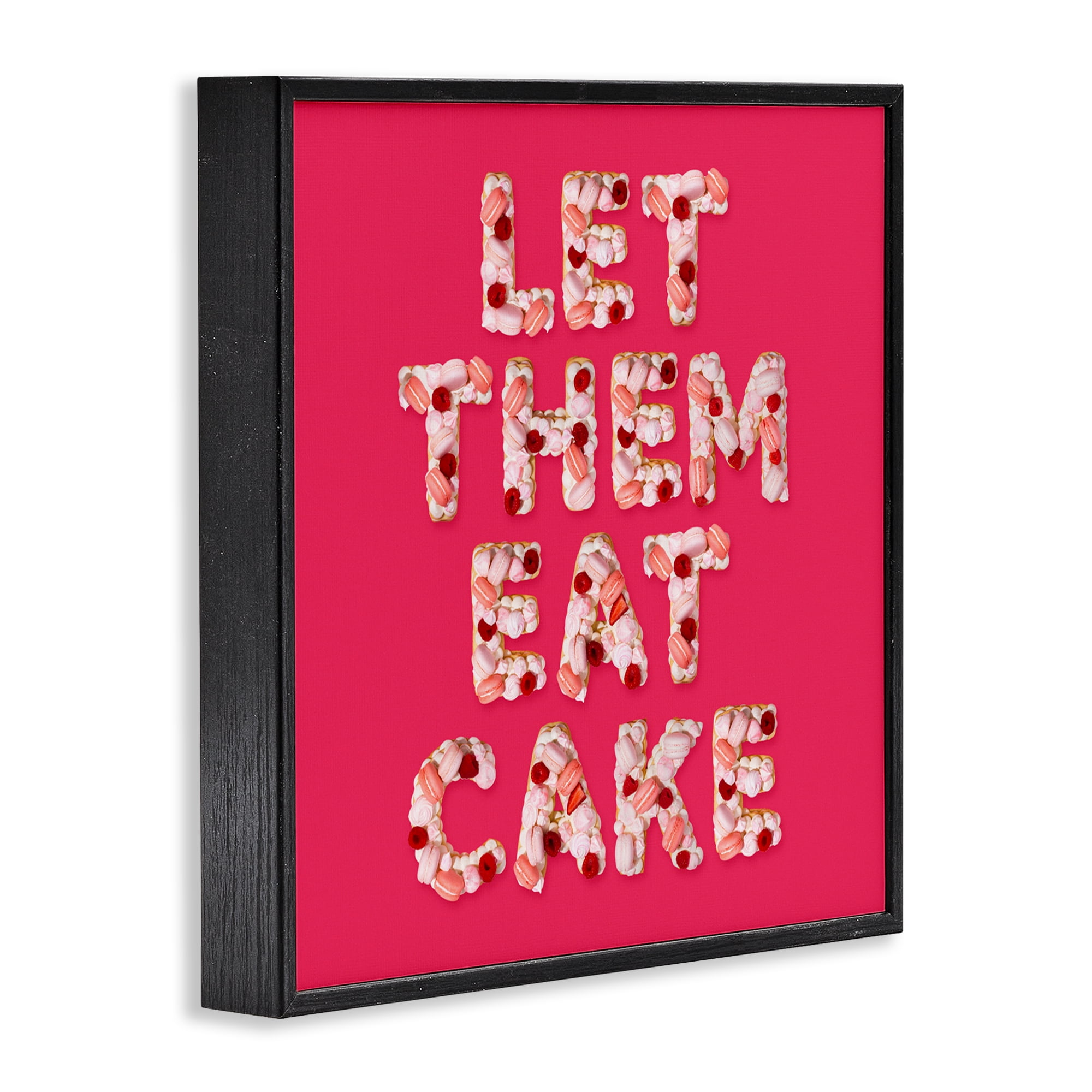 Let Them Eat Cake Black Framed Giclee Art, design by LISH Creative