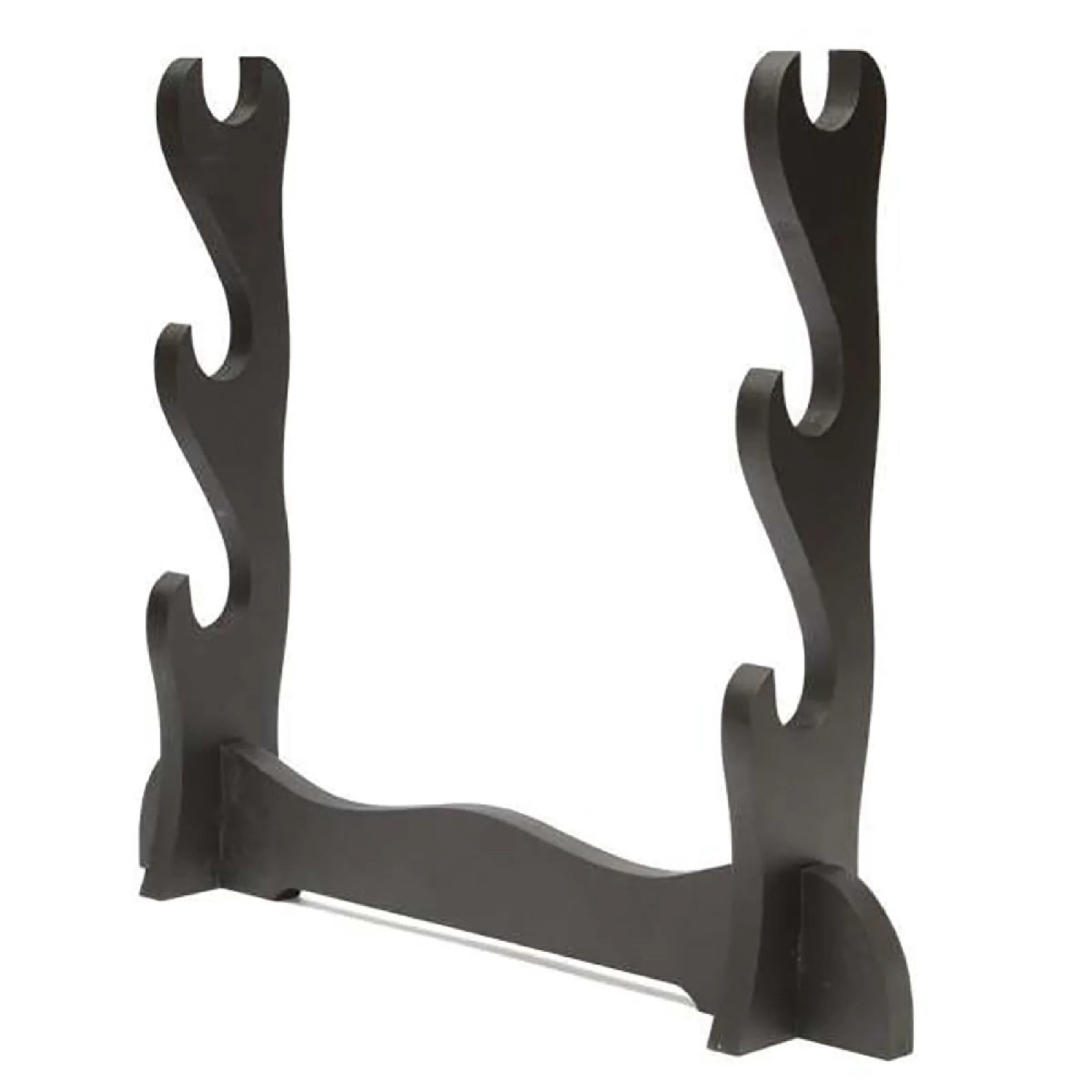XKHHLH Musashi Samurai Sword Wood Stand, Lacquer Finish with Wall Mount & Tabletop 2 Functions in 1, One-Tier/Two-Tier/Three Tier Katana Stand