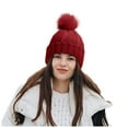 thumbnail image 3 of Winter For Women Winter Hats Soft Knit Hat With Warm Knitted Snow Cap Plaid Trapper Hat Trapper Hat Boy Windproof Cap Women Flannel Trapper Hat Winter Cycling Hat Winter Hats Unisex Forever Hats, 3 of 5