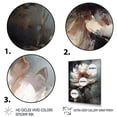 thumbnail image 3 of Designart "Melodies Of Daisy White And Grey" Floral Daisy Canvas Print, 3 of 5