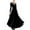 Black, variant on Herrnalise Women’s Dresses Summer 2024 Fashion Sexy Casual V-Neck Solid Slimming Long Leeve Dress S-3XL