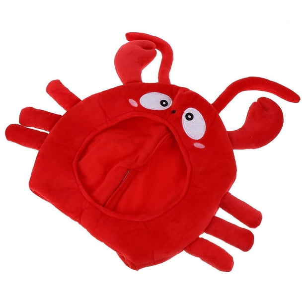 Novelty Party Hat Headgear For Adults And Children Creative Props In Red Soft Plush Comfortable Material 1Pc